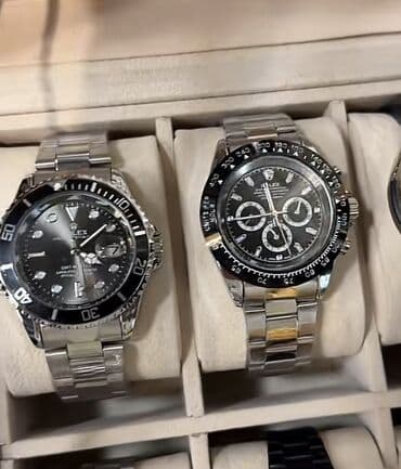 Ювелирные изделия: Классические Комплекты с часами, цвет - Черный — 1