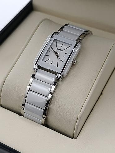 saat şamdan: Rado kvars qol saatları – keramik + metal kombinasiyalı zərif dizayn — 6