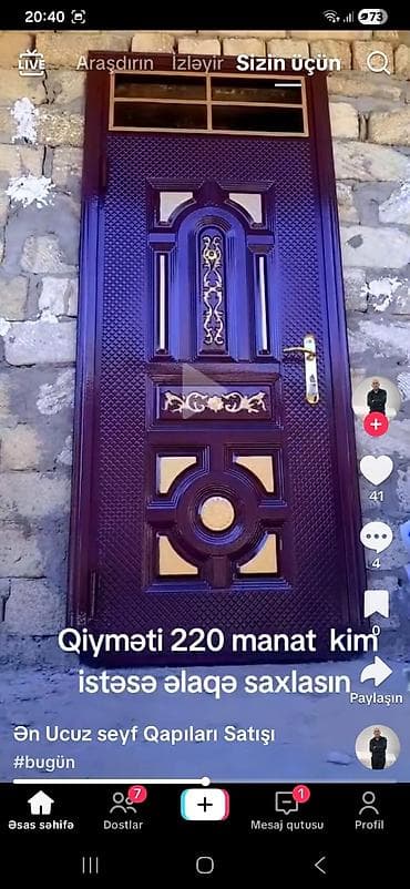 çerez qabi: Seyf qapılar – dekorativ klassik dizayn və yüksək möhkəmlik - — 1