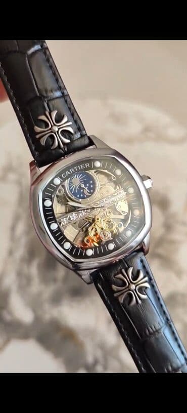 qara noqteler: Yeni, Qol saatı, Cartier, rəng - Gümüşü — 9