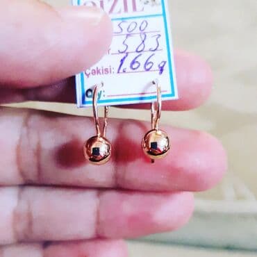 Sırğa, Sarı qızıl, 583 Əyar, 227 g