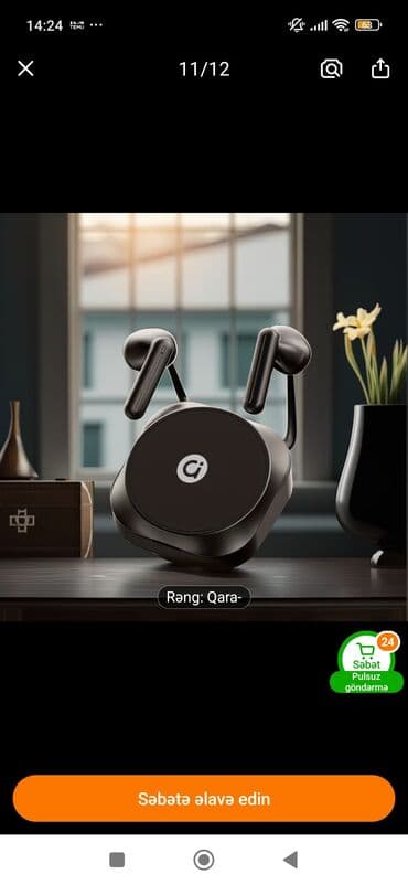 Микрофоны: Беспроводные (Bluetooth) Наушники, цвет - Черный — 2