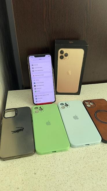 kreditle ayfon: IPhone 11 Pro Max, 256 GB, Qızılı, Face ID — 4