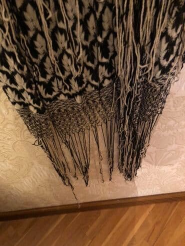 Svitşotlar: Antik Şal AIMAN(Germaniya)100 ili var. Qara-ağ naxışlı şal/şərf — 4