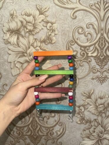 İtlər: Papuqay və xırda quşlar üçün asılqan–oyuncaq Balaca yelləncək quşlar — 2