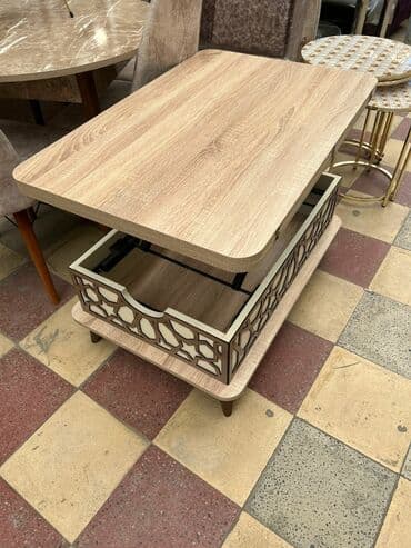 yığılıb açılan stol: Jurnal masası, Yeni, Açılan, Dördbucaq masa — 4