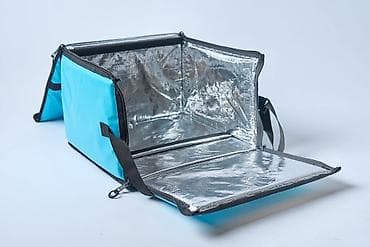 Avadanlığın icarəsi: Wolt izotermal çatdırılma çantası - Rəng: açıq mavi, ön tərəfdə Wolt — 4