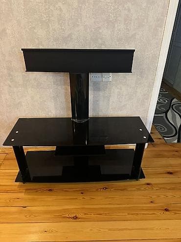 kuna mebeli: Düz TV altlığı, Polkalı, Şüşəli — 2