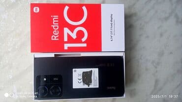 пароварка купить в баку: Redmi 13C, 256 ГБ, цвет - Черный, Битый, Сенсорный, Отпечаток пальца — 1