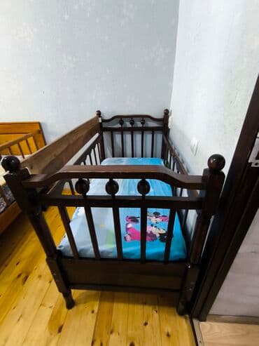 2 mərtəbəli çarpayı: Oğlan və qız üçün, İşlənmiş, Dördbucaq, Beşik, Dəstsiz, Matras ilə, Yellənmə mexanizm ilə — 7