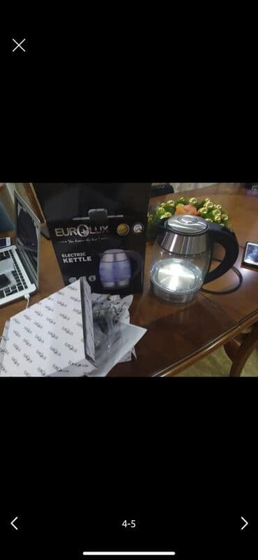 şüşəli soyuducu: Elektrik çaydan Eurolux, 1.6 - 2 l — 3
