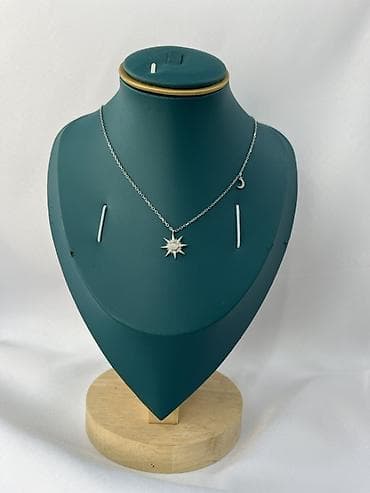 frida aksesuar.com: Gümüş rəngli zərif boyunbağı kolleksiyası - Material: gümüş rəngli — 9
