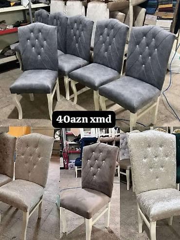 Qonaq otağı üçün, Yeni, Qatlanmayan, Stul