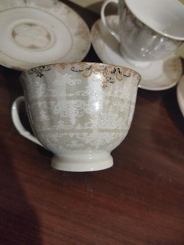 cay: Çay dəsti, Farfor, 6 nəfərlik, SSRİ — 7