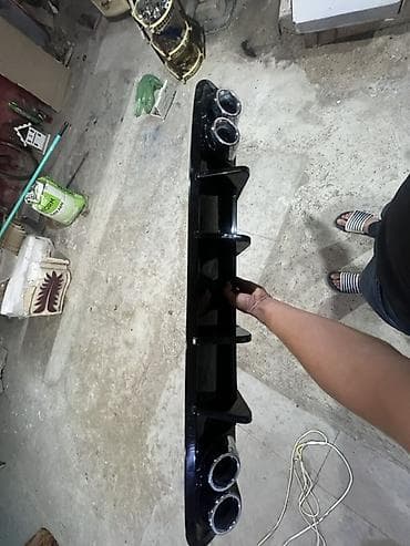 disk teker mercedes: Universal arxa diffuzor – 4 çıxışlı dekorativ egzoz ucluqları ilə - — 2