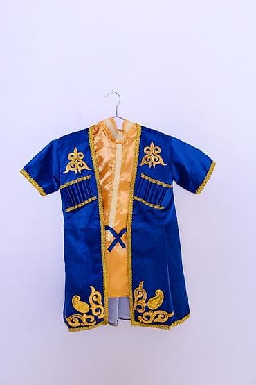 Üst geyimləri: Uşaq üçün milli rəqs geyimləri dəsti - Qızlar üçün paltar: yaşıl və — 5