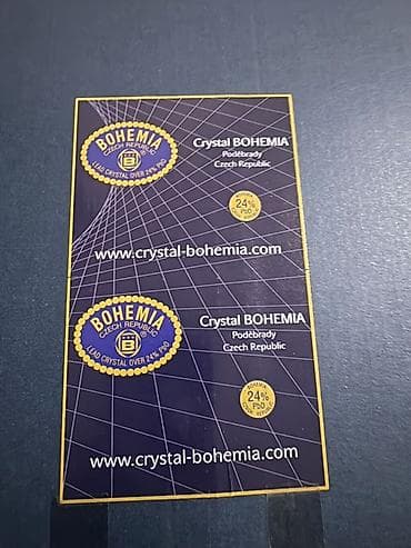 ickiler: ISTIFADE OLUNMAYIB!!! Crystal Bohemia süfrə dəsti - Brend: Crystal — 4