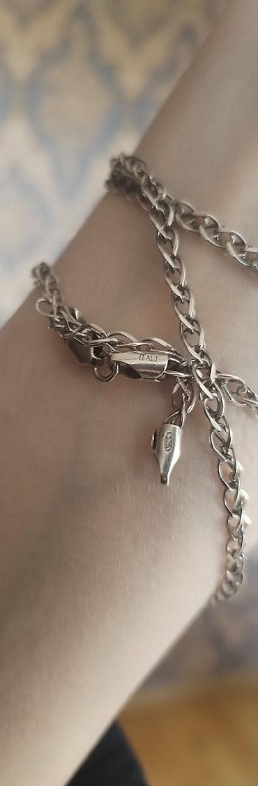 gumus qolbaqlar: İtaliya istehsalı 925 əyar gümüş bilərzik - Material: 925 Sterling — 1