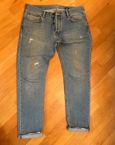 kombat şalvar: Məhsul: Q.Denim kişi cins şalvarı - Rəng: Açıq mavi (stonewash — 1