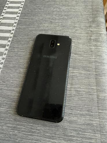 telefon satisi ikinci el: Samsung Galaxy J6, 32 GB, rəng - Qara, Barmaq izi — 2