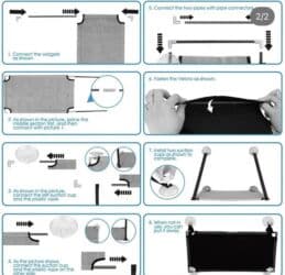 Akvariumlar: Pəncərə üçün pişik yatağı – vakuumlu asma layt - Pəncərəyə yapışan 4 — 2
