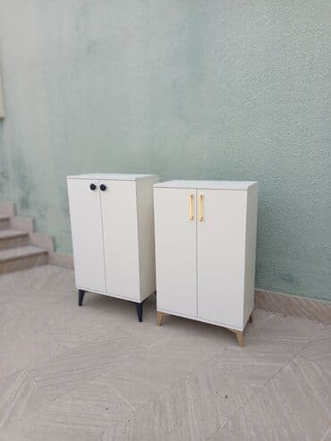 Mərmər effektli PVC panellər: Yeni, Açılan, 2 qapılı Düz dolab, Ayaqqabı dolabı — 2