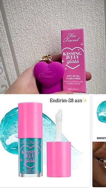 qis geyimleri instagram: Dodaq parıldadıcısı, Mavi — 1