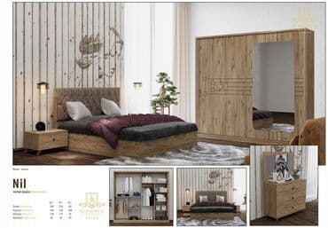 угловая тумба: Двуспальная кровать, 2 тумбы, Турция, Новый — 1