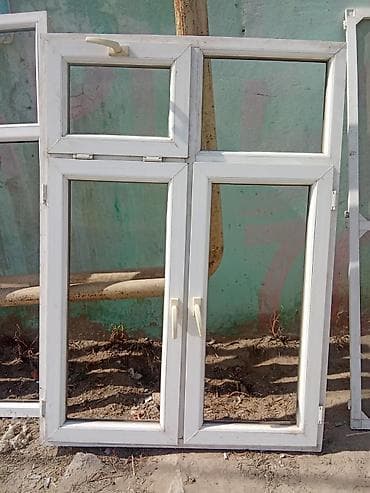 pencere sekilleri: İşlənmiş İkiqat şüşə paketi Plastik pəncərə, Еni: 140 sm, Uzunluğu: 160 sm — 6