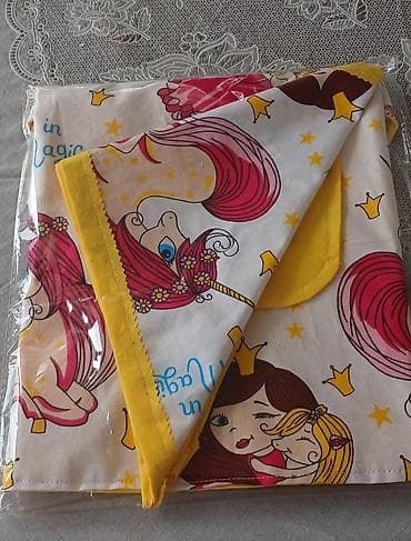 uşaq üçün geyimlər: Uşaq üçün mətbəx önlüyü dəsti - Dəst: önlük + üçbucaq dəsmal - Parça — 1