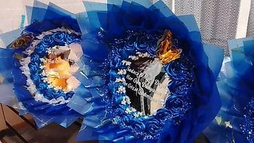 ad günü bəzəkləri: Buketlər, səbətlər — 6