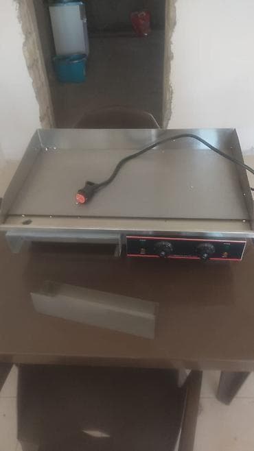 turk qaz sobası: Elektrik planşa/grill plitəsi – peşəkar mətbəx üçün - Paslanmayan — 3