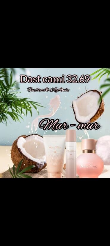 qarin ve bel piylerini eritmek: 50 ml Mur Mur Parfumu 75 ml Parfüm Dezedorantı 150 ml Parfüm Duş — 1