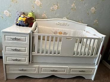 Oğlan və qız üçün, İşlənmiş, Dördbucaq, Beşik, Dəst ilə, Yellənmə mexanizmsiz