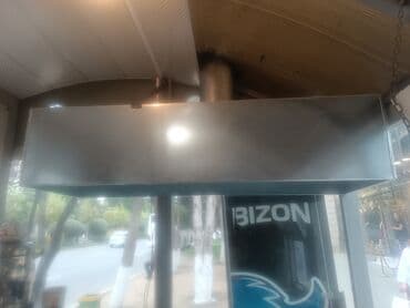 Paslanmayan poladdan hazırlanmış sənaye tipli mətbəx aspiratoru/çəkici