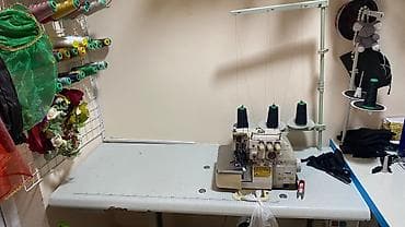 toxuma maşın: İşlək vəziyyətdə 3 saplı overlok. Toxunuşu sıx və çox səliqəlidi — 2