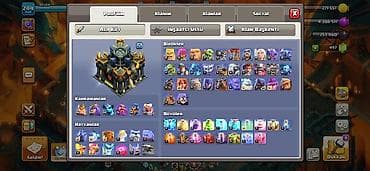 super maks: 244 Səviyyə th17 maks⚜️ 3900 Savaş yıldızı⚔️ 30+ Kahraman görünümləri — 1