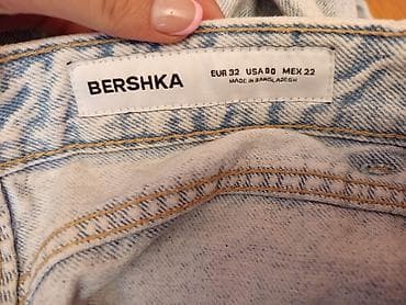 boyfrend şalvar: Cinslər, Bershka, rəng - Mavi — 3