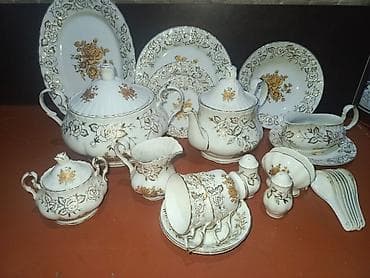 qaz lpg: Nahar dəsti, rəng - Ağ, Farfor, 6 nəfərlik — 2