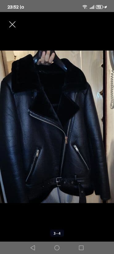 nişan geyimi: Material: teksturalı qara dərini xatırladan üst qat, içi və yaxası tam — 3