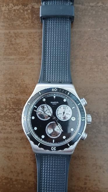 İşlənmiş, Qol saatı, Swatch, rəng - Qara — 3