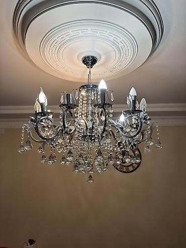 2 li kravat: Çılçıraq, 10 və daha çox lampa, Metal — 1