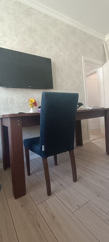 стол и стулья для дачи: Для кухни, Нераскладной, Прямоугольный стол, 2 стула — 5