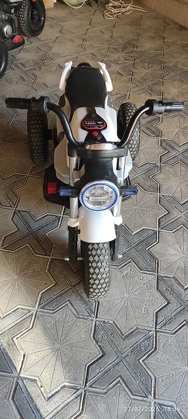 elekt: Uşaq elektrik üçtəkərli motosiklet - Rəng: qırmızı/qara-gümüş — 5