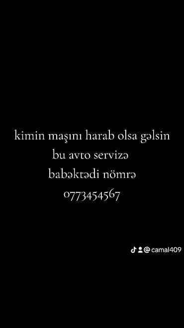 Avto servis – Babək tərəfi Xidmət təsviri: salam zəhmət olmasa yıgın lalafo.az -da Avto servis – Babək tərəfi Xidmət təsviri: salam zəhmət olmasa yıgın