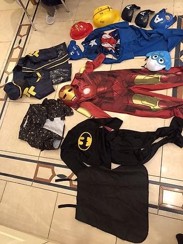 uz maskalari: Uşaq karnaval/günlük oyun üçün super qəhrəman temalı kostyum və — 5