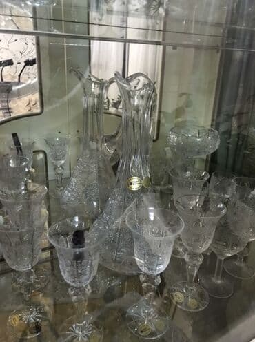 Kristal süfrə dəsti - Material: yüksək keyfiyyətli şəffaf kristal