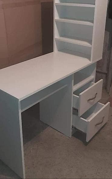 геймерский стол: Прямой стол, С выдвижными ящиками, С полками, Стекло, Нет кредита — 3