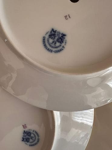 peleng tortu: Tort və şiriniyyat qabı, rəng - Qızılı, Farfor — 4