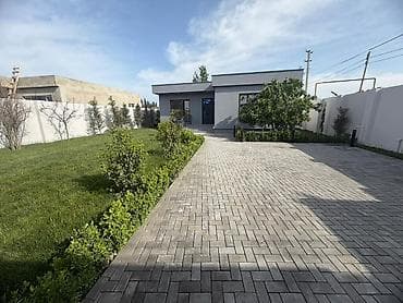 samux ev: Müasir tərzdə tikilmiş birmərtəbəli fərdi ev və abadlaşdırılmış həyət — 7